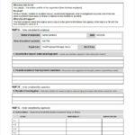 Hazard Incident Report Form Template