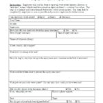 Hazard Incident Report Form Template