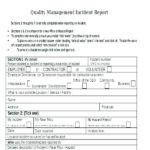 Hazard Incident Report Form Template