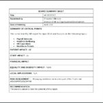 Health And Safety Board Report Template