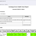 Health Check Report Template