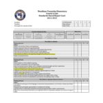 High School Student Report Card Template