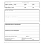 Incident Report Book Template