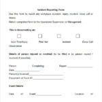 Incident Report Book Template