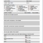 Incident Report Template Microsoft