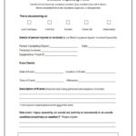 Incident Report Template Microsoft