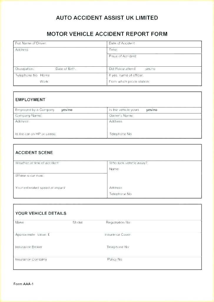 Incident Report Template Uk