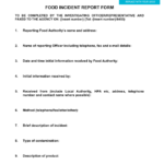 Incident Report Template Uk