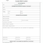 Incident Report Template Uk