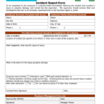 Insurance Incident Report Template