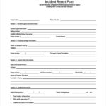 Insurance Incident Report Template