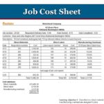 Job Cost Report Template Excel