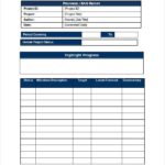 Job Progress Report Template