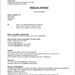 Medical Report Template Doc