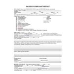 Medication Incident Report Form Template