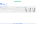 Month End Report Template