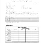 Monthly Activity Report Template