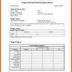 Monthly Progress Report Template