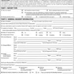 Motor Vehicle Accident Report Form Template