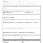 Motor Vehicle Accident Report Form Template