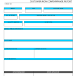 Non Conformance Report Form Template