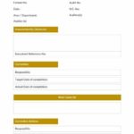 Non Conformance Report Form Template