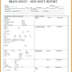 Nursing Assistant Report Sheet Templates