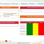 One Page Project Status Report Template