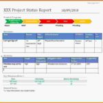 One Page Project Status Report Template