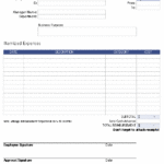 Per Diem Expense Report Template