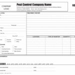 Pest Control Inspection Report Template