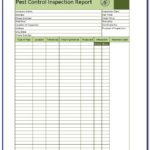 Pest Control Inspection Report Template