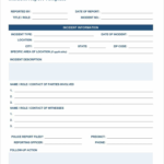 Police Incident Report Template