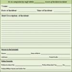 Police Incident Report Template