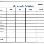 Preschool Weekly Report Template