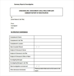 Presentence Investigation Report Template (2) - TEMPLATES EXAMPLE ...