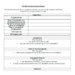 Presentence Investigation Report Template