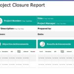 Project Closure Report Template Ppt