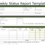 Project Weekly Status Report Template Excel