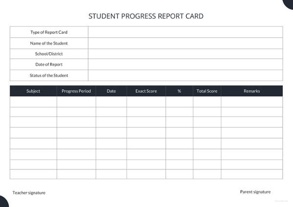 Pupil Report Template