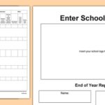 Pupil Report Template