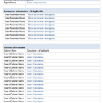 Report Requirements Document Template