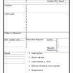 Sales Rep Call Report Template