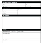 Sales Rep Call Report Template