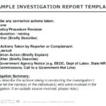 Sample Fire Investigation Report Template