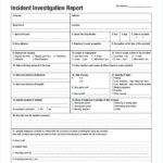 Sample Fire Investigation Report Template