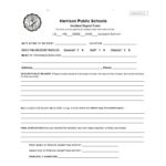 School Incident Report Template