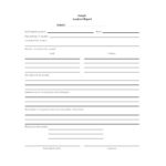 School Incident Report Template