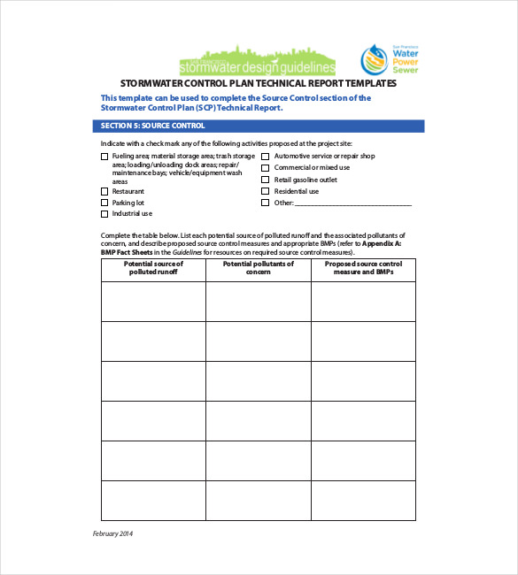 Template For Technical Report