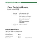 Template For Technical Report